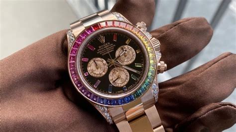 rolex bunte lünette|rolex rainbow preisliste.